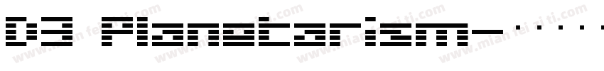 D3 Planetarism字体转换